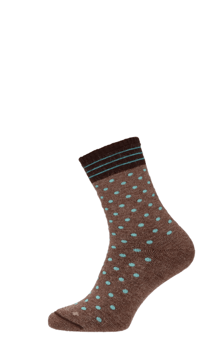 Plush Damen Diabetikersocken Braun