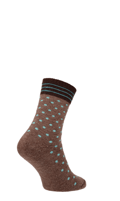 Plush Damen Diabetikersocken Braun