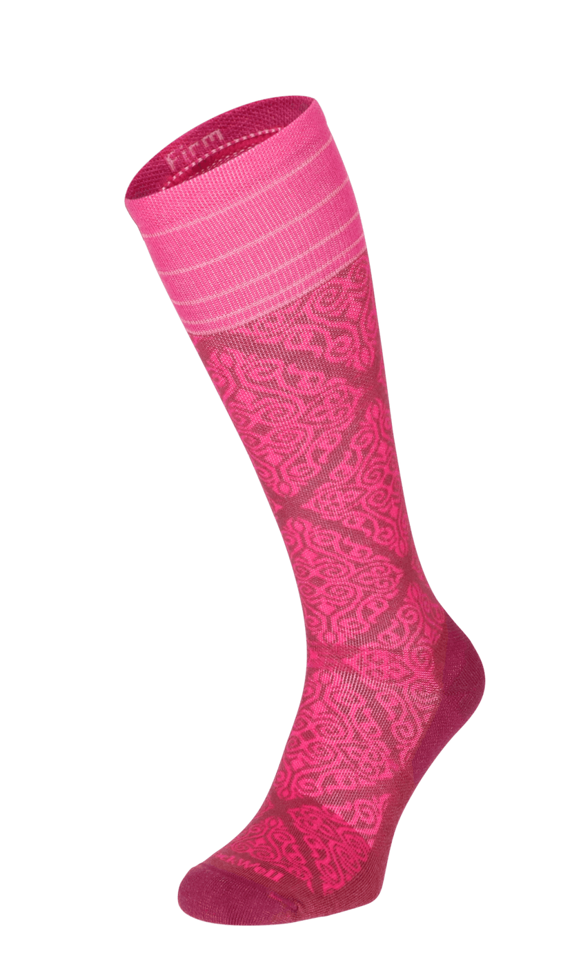 The Raj Damen Kompressionsstrümpfe 20-30 mmHg Mulberry