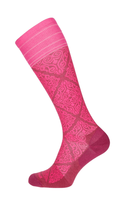 The Raj Damen Kompressionsstrümpfe 20-30 mmHg Mulberry