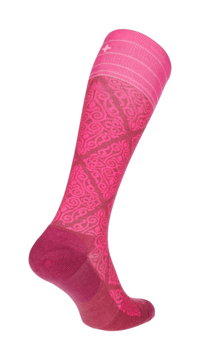 The Raj Damen Kompressionsstrümpfe 20-30 mmHg Mulberry