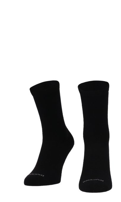 Plantar Ease Crew Damen Socken 20-30 mmHg Black Solid
