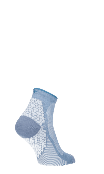 Plantar Sport Quarter Damen Socken 20-30 mmHg Bluestone