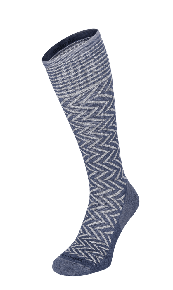 Chevron Damen Kompressionsstrümpfe 15-20 mmHg Denim Sparkle Chevron Damen Kompressionsstrümpfe 15-20 mmHg Denim Sparkle