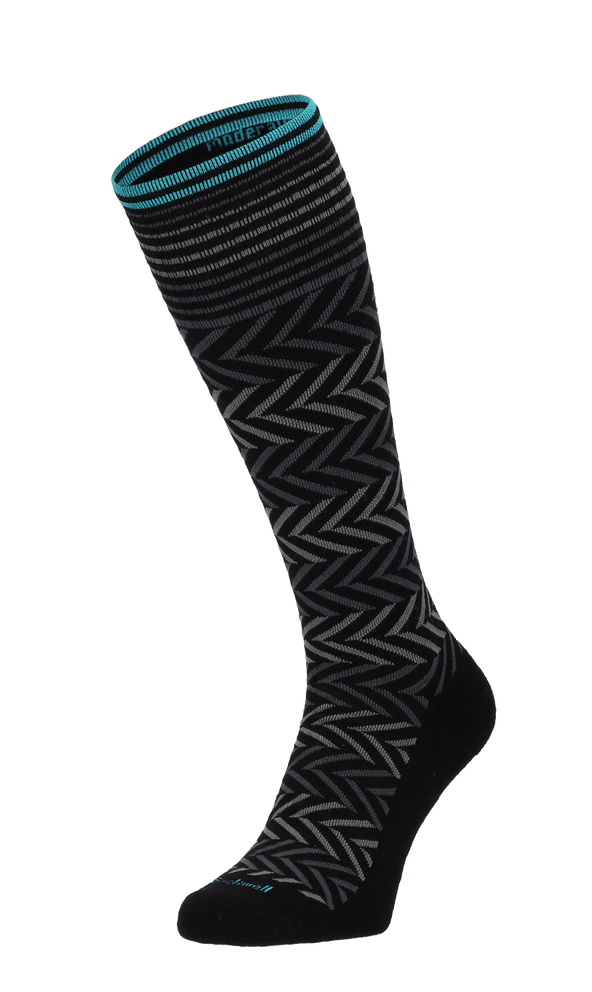 Chevron Damen Kompressionsstrümpfe 15-20 mmHg Black Chevron Damen Kompressionsstrümpfe 15-20 mmHg Black
