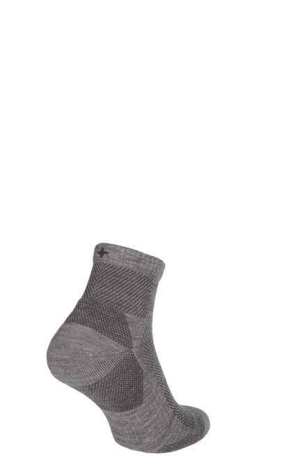Elevate Quarter Herren Sportsocken 15-20 mmHg Light Grey