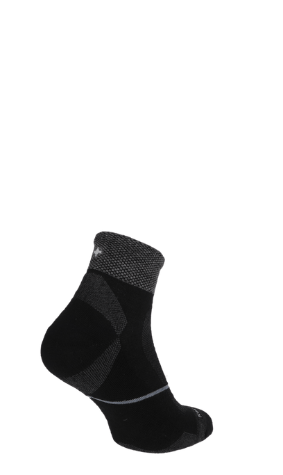 Pulse Quarter Herren Sportsocken 20-30 mmHg Black