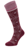 Winterland Damen Kompressionsstrümpfe 15-20 mmHg Cranberry Sparkle