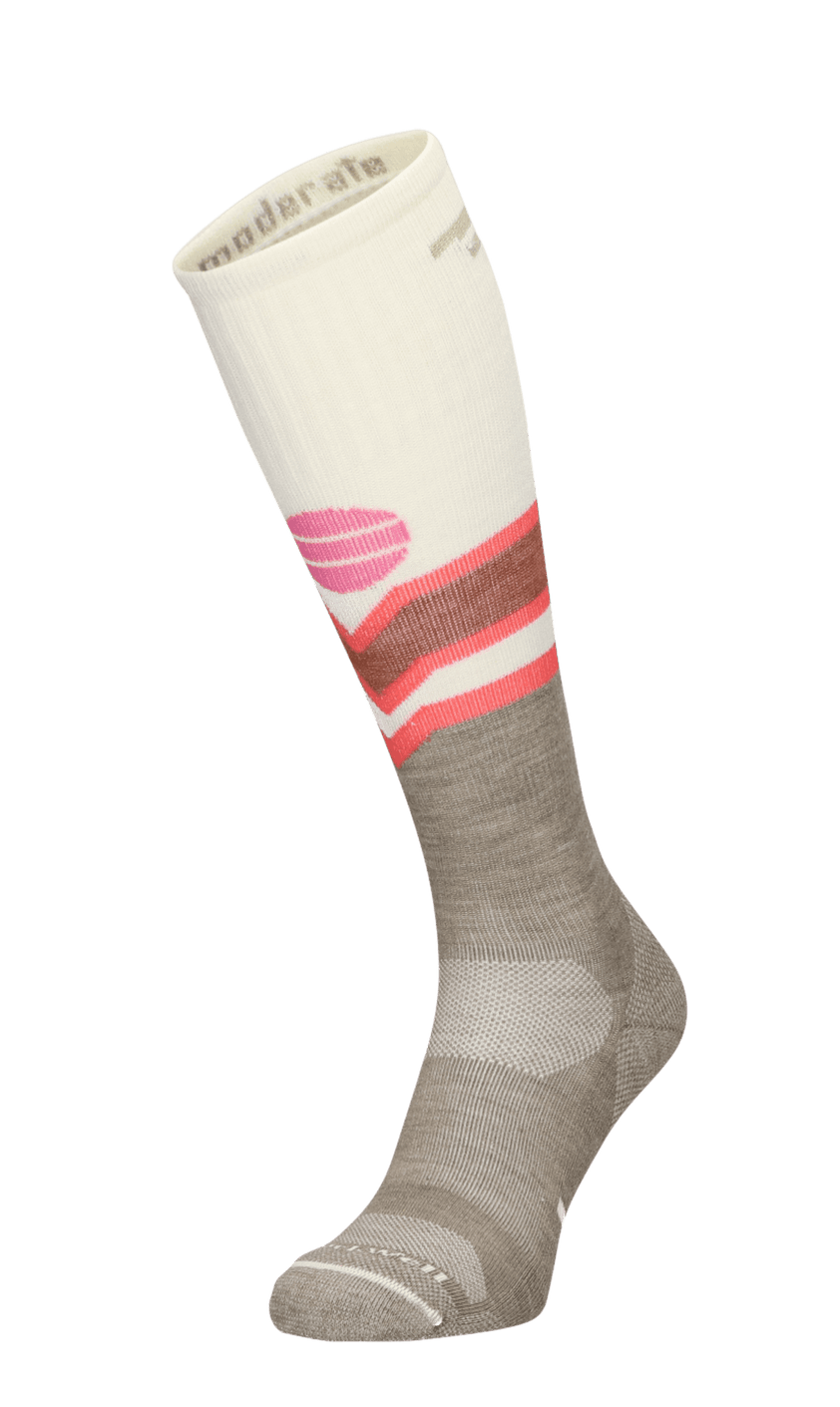 Mountain Beat Damen Wandersocken 15-20 mmHg Khaki