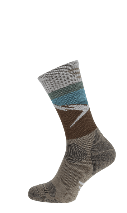 Modern Mountain Crew Herren Wandersocken 15-20mmHg Khaki
