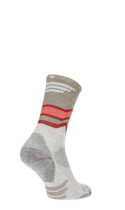 Mountain Beat Crew Damen Wandersocken 15-20 mmHg Natural