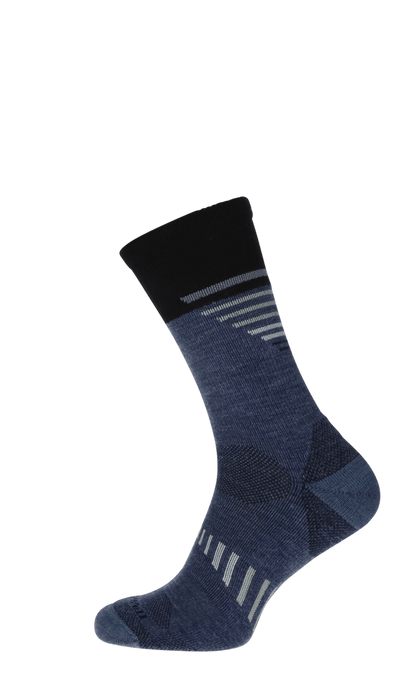 Ascend Crew II Herren Wandersocken 15-20 mmHg Denim