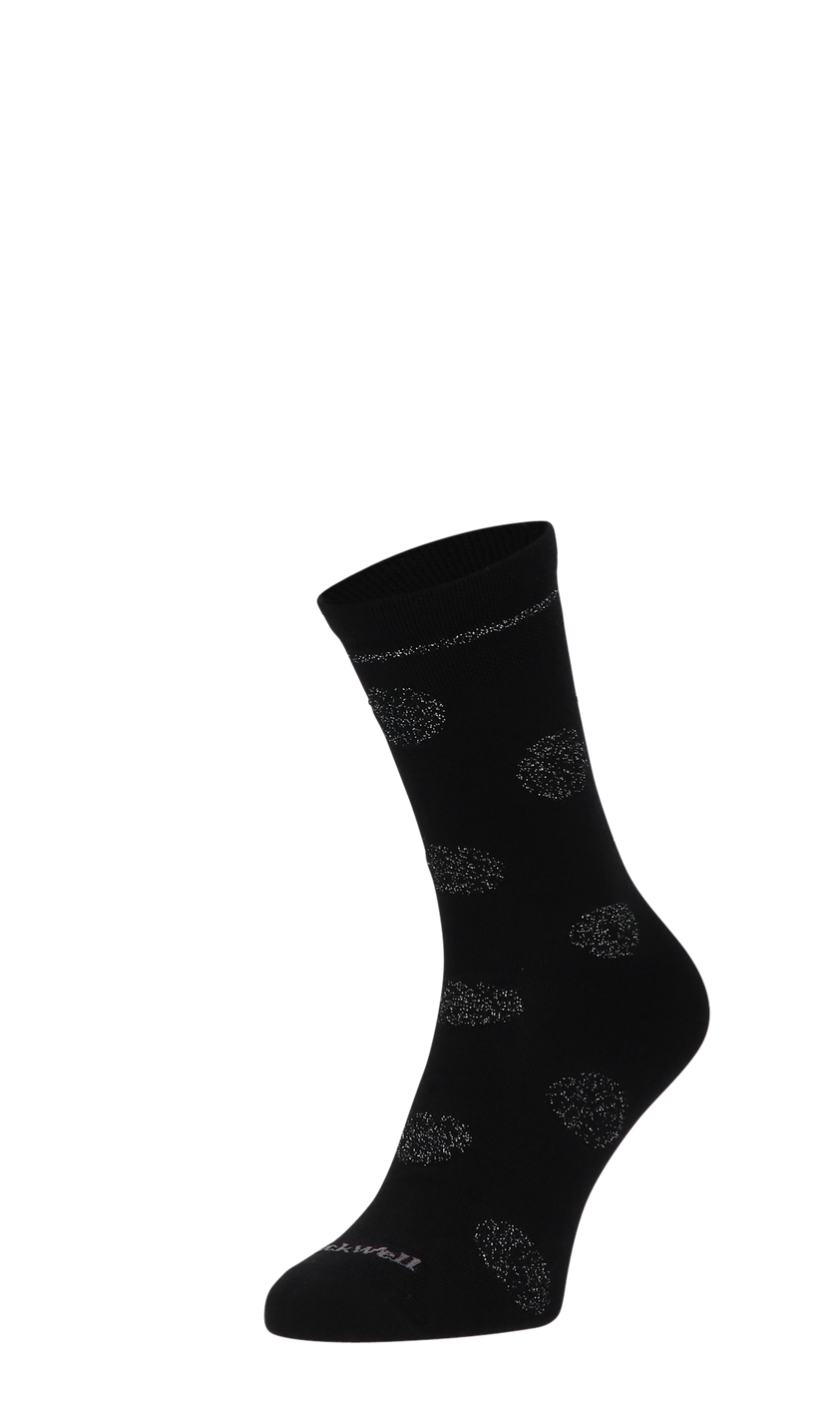 Sparkle Spray Damensocken Black