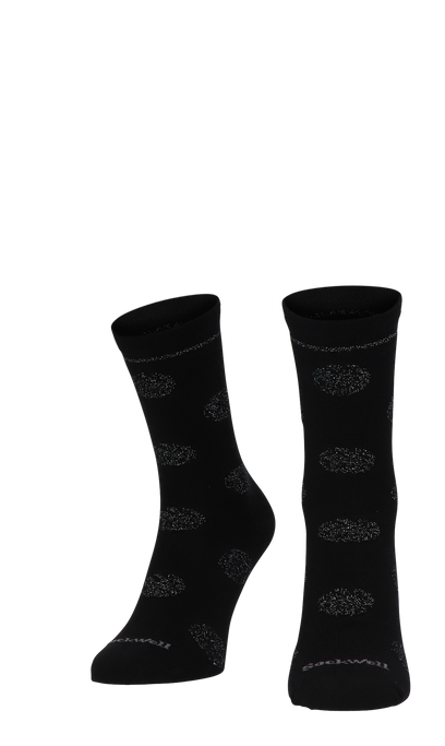 Sparkle Spray Damensocken Black