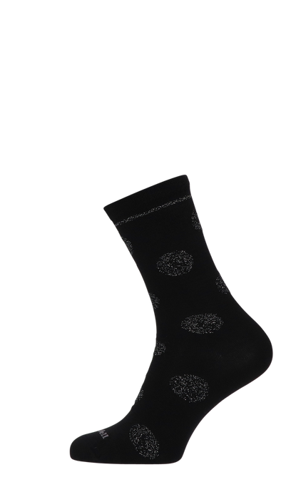 Sparkle Spray Damensocken Black