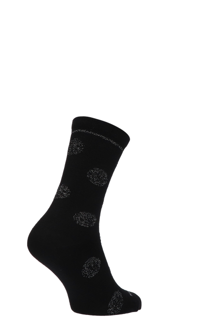 Sparkle Spray Damensocken Black