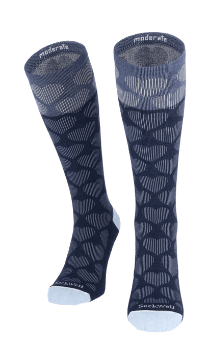 Heart Throb Damen Kompressionsstrümpfe 15-20 mmHg Navy