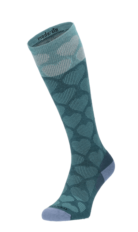 Heart Throb Damen Kompressionsstrümpfe 15-20 mmHg Blue Ridge Heart Throb Damen Kompressionsstrümpfe Klasse 1 Bleu Ridge