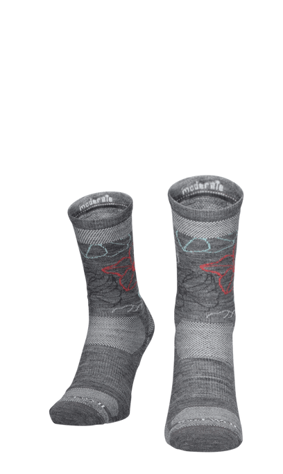 Petal Power Damen Wandersocken Klasse 1 Grey