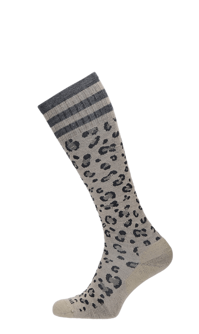 Leopard Damen Kompressionsstrümpfe 15-20 mmHg Putty