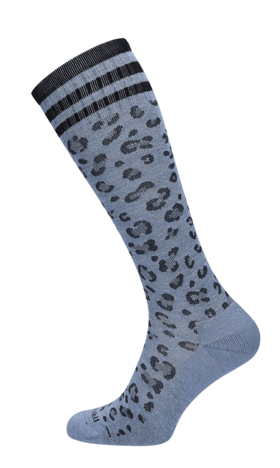 Leopard Damen Kompressionsstrümpfe 15-20 mmHg Bluestone