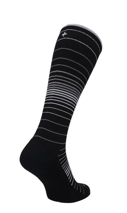 Full Stripe Damen Kompressionsstrümpfe 15-20 mmHg Black
