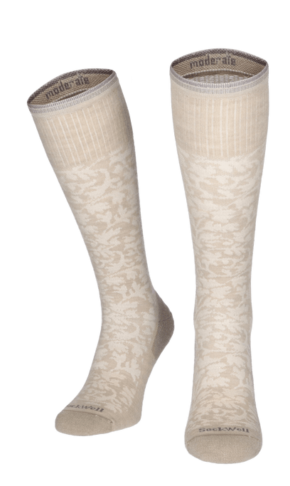 Damask Damen Kompressionsstrümpfe 15-20 mmHg Putty