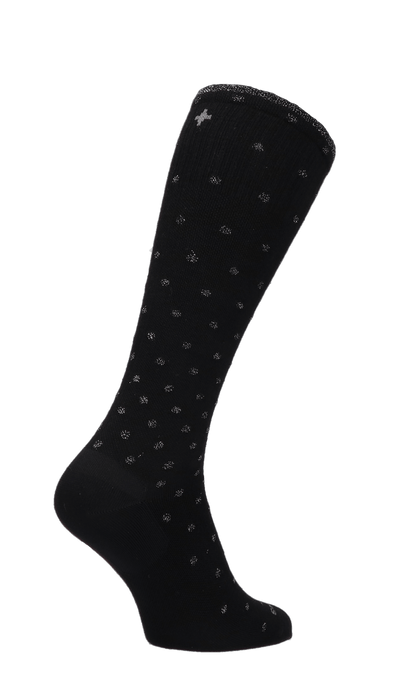 On The Spot Damen Kompressionsstrümpfe 15-20 mmHg Black Sparkle