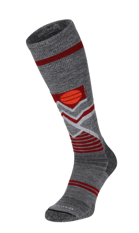Snow Peak Herren Skisocken 15-20 mmHg Grey Snow Peak Herren Skisocken 15-20 mmHg Grey
