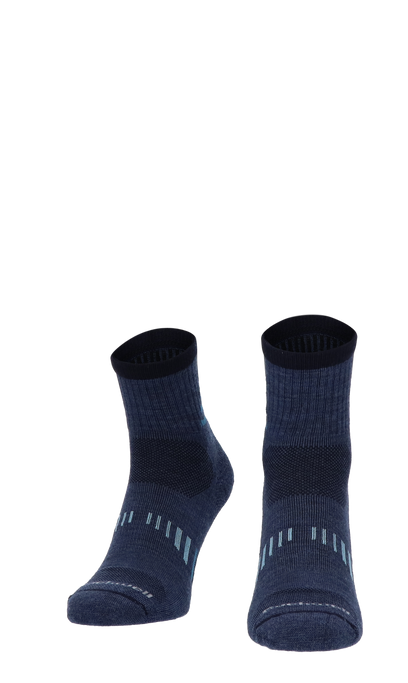 Ascend II Quarter Herren Wandersocken Klasse 1 Denim