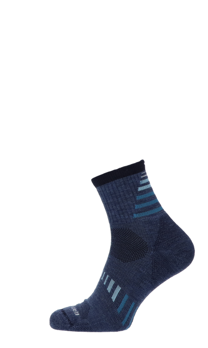 Ascend II Quarter Herren Wandersocken Klasse 1 Denim