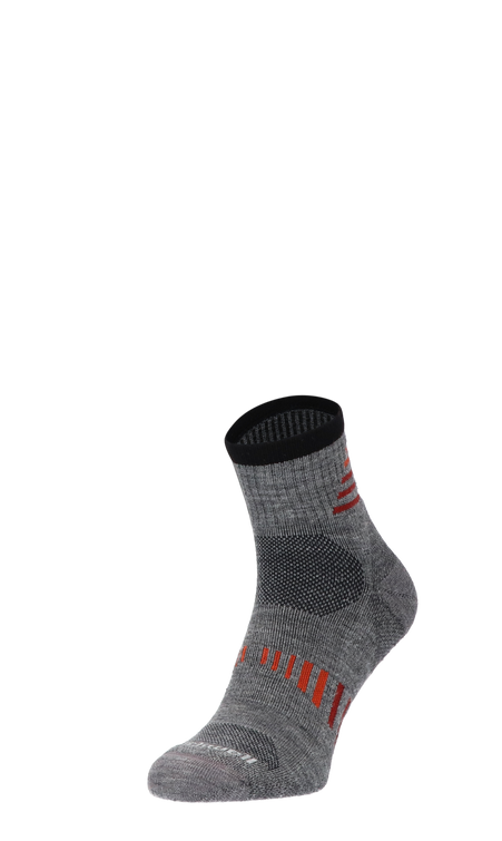Ascend II Quarter Herren Wandersocken 15-20 mmHg Grey Ascend II Quarter Herren Wandersocken Klasse 1 Grey