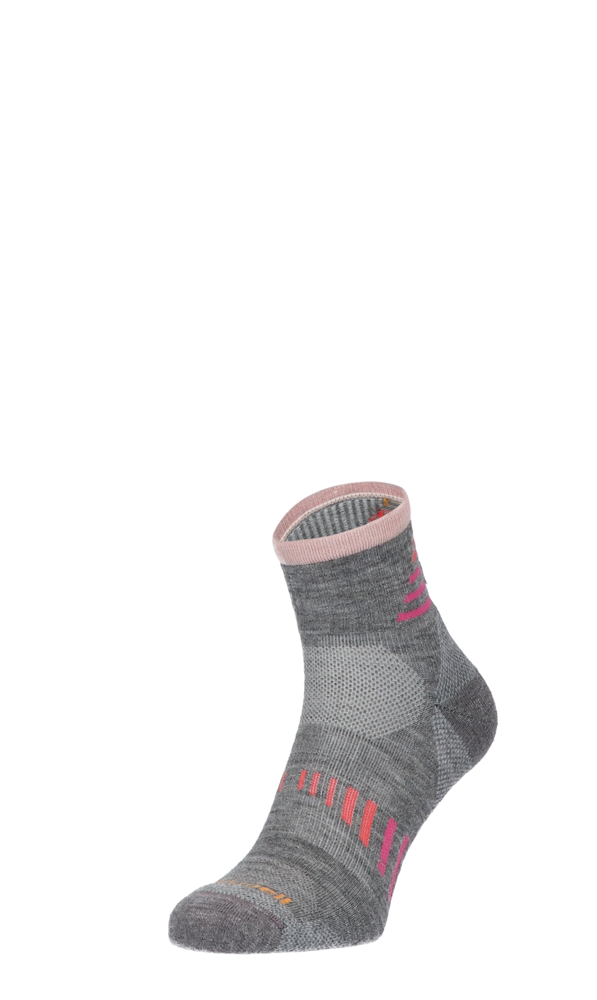 Ascend II Quarter Damen Wandersocken Klasse 1 Grey