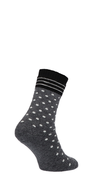 Plush Damen Diabetikersocken Charcoal