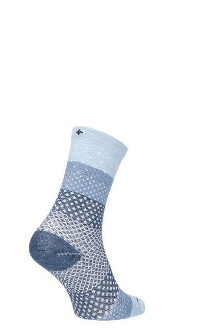 Plantar Ease Crew Damen Socken 20-30 mmHg Bluestone