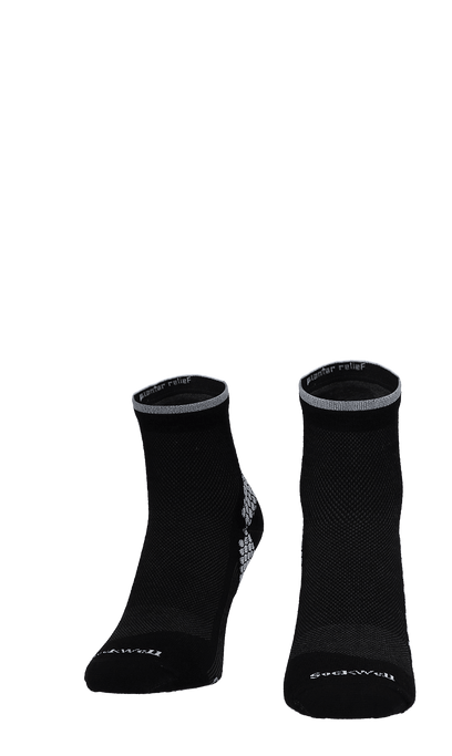 Plantar Sport Quarter Damen Hallux Valgus Socken Black