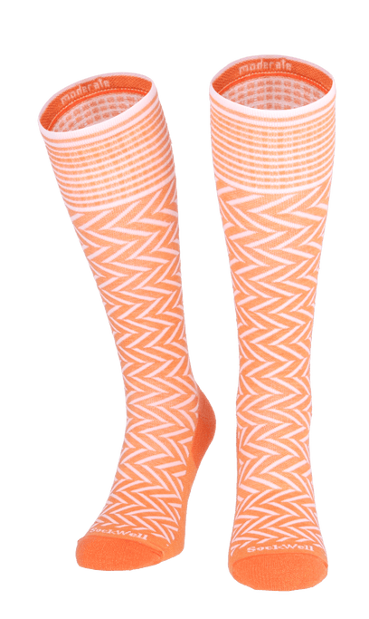 Chevron Damen Kompressionsstrümpfe 15-20 mmHg Apricot