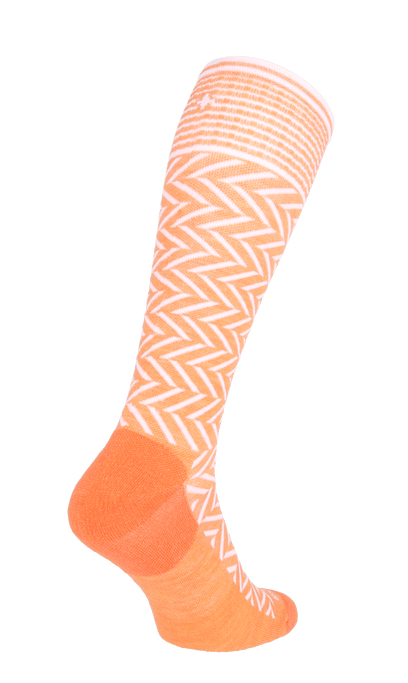 Chevron Damen Kompressionsstrümpfe 15-20 mmHg Apricot