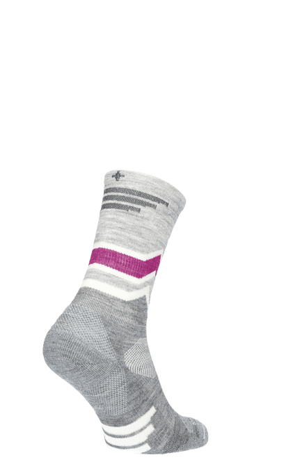 Mountain Beat Crew Damen Wandersocken 15-20 mmHg Grey