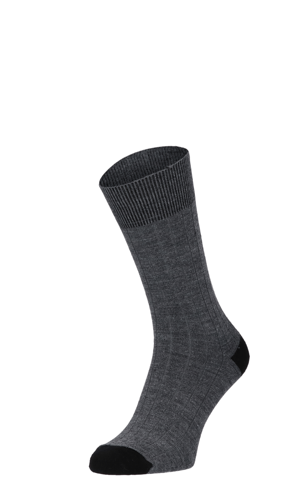 Chelsea Rib Herrensocken Charcoal
