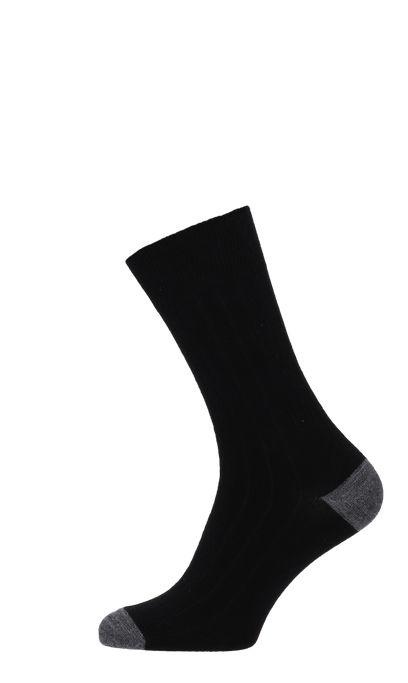Chelsea Rib Herrensocken Black