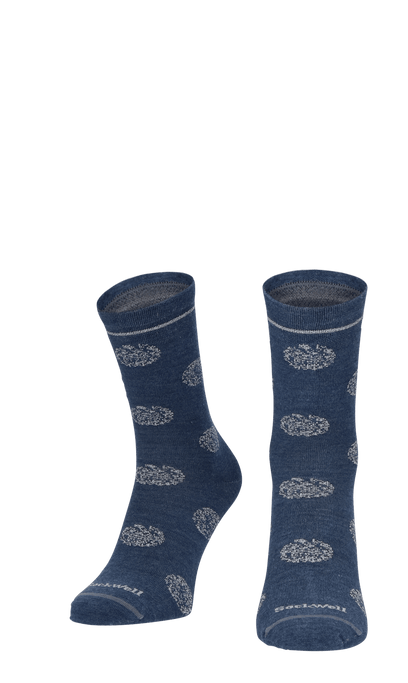 Sparkle Spray Damensocken Denim