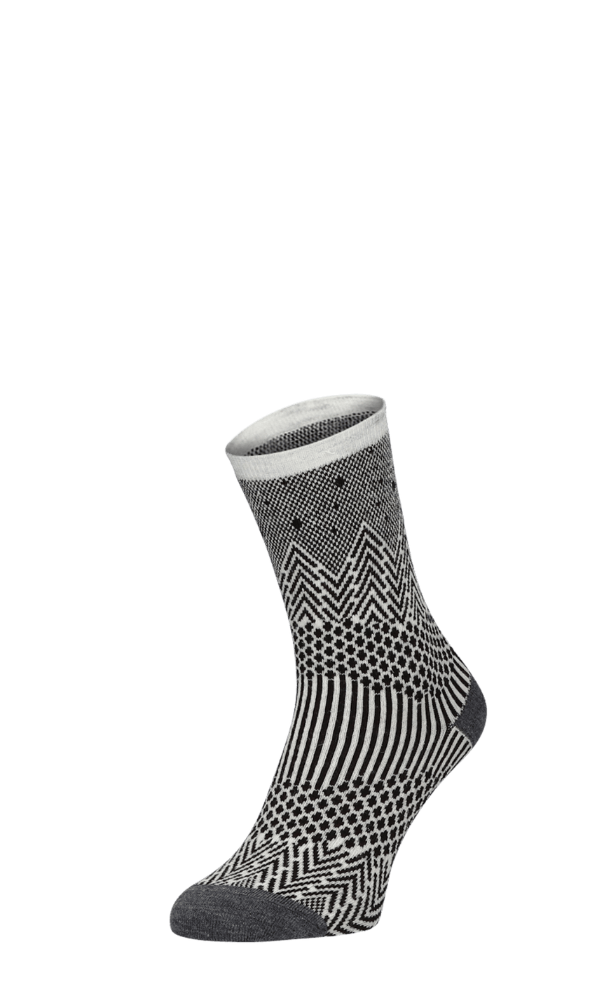 Mountain Jaquard Damensocken Black Shimmer