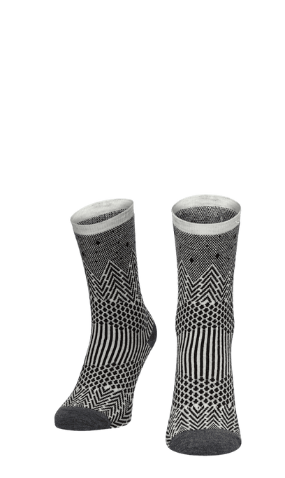 Mountain Jaquard Damensocken Black Shimmer