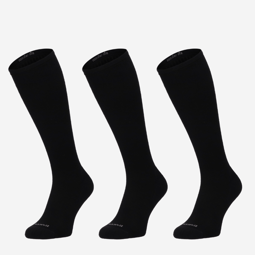 Featherweight Herren Größe 39-43 Kompressionsstrümpfe Black 15-20 mmHg (3-pack)