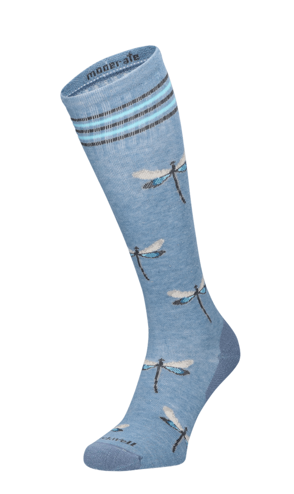 Dragonfly Damen Kompressionsstrümpfe Klasse 1 Bluestone Shimmer