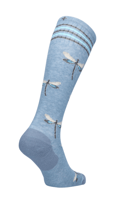 Dragonfly Damen Kompressionsstrümpfe 15-20 mmHg Bluestone Shimmer