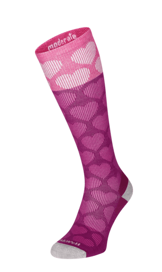 Heart Throb Damen Kompressionsstrümpfe 15-20 mmHg Violet