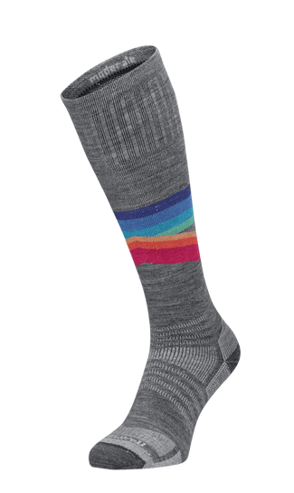 Rainbow Racer UL Damen Skisocken 15-20 mmHg Grey