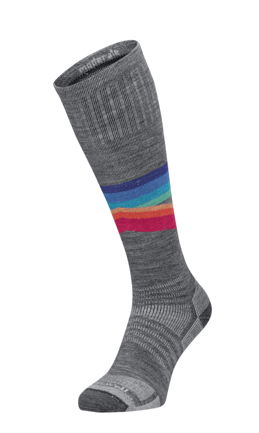 Rainbow Racer UL Damen Skisocken 15-20 mmHg Grey